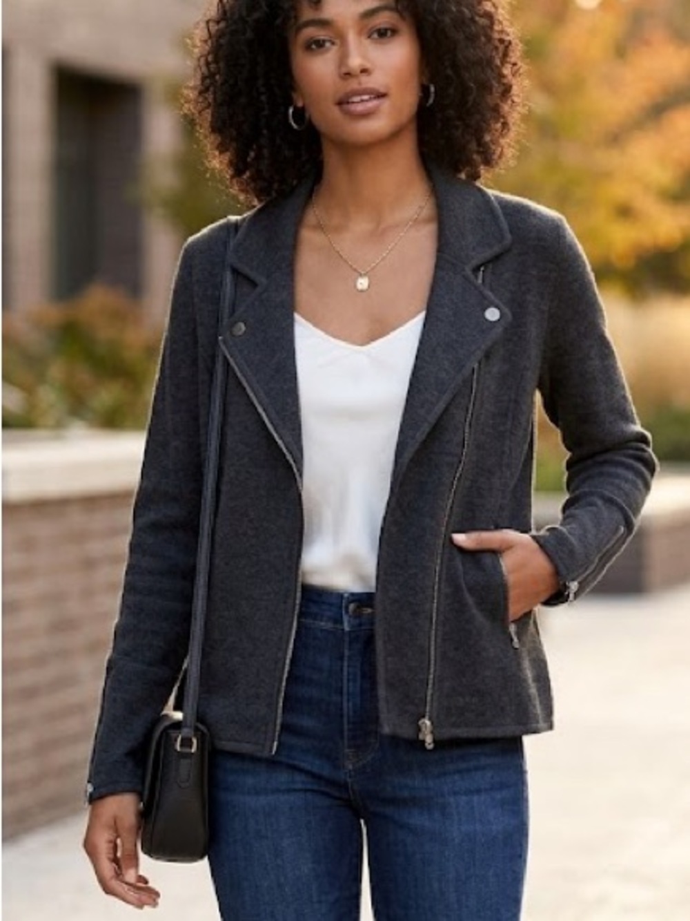 Adrienne Vittadini 50% merino wool sweater